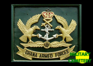 Ghana Armed Forces, Military Cemetery, Coat of Arms at entrance, GAF, Ghana Armed Forces